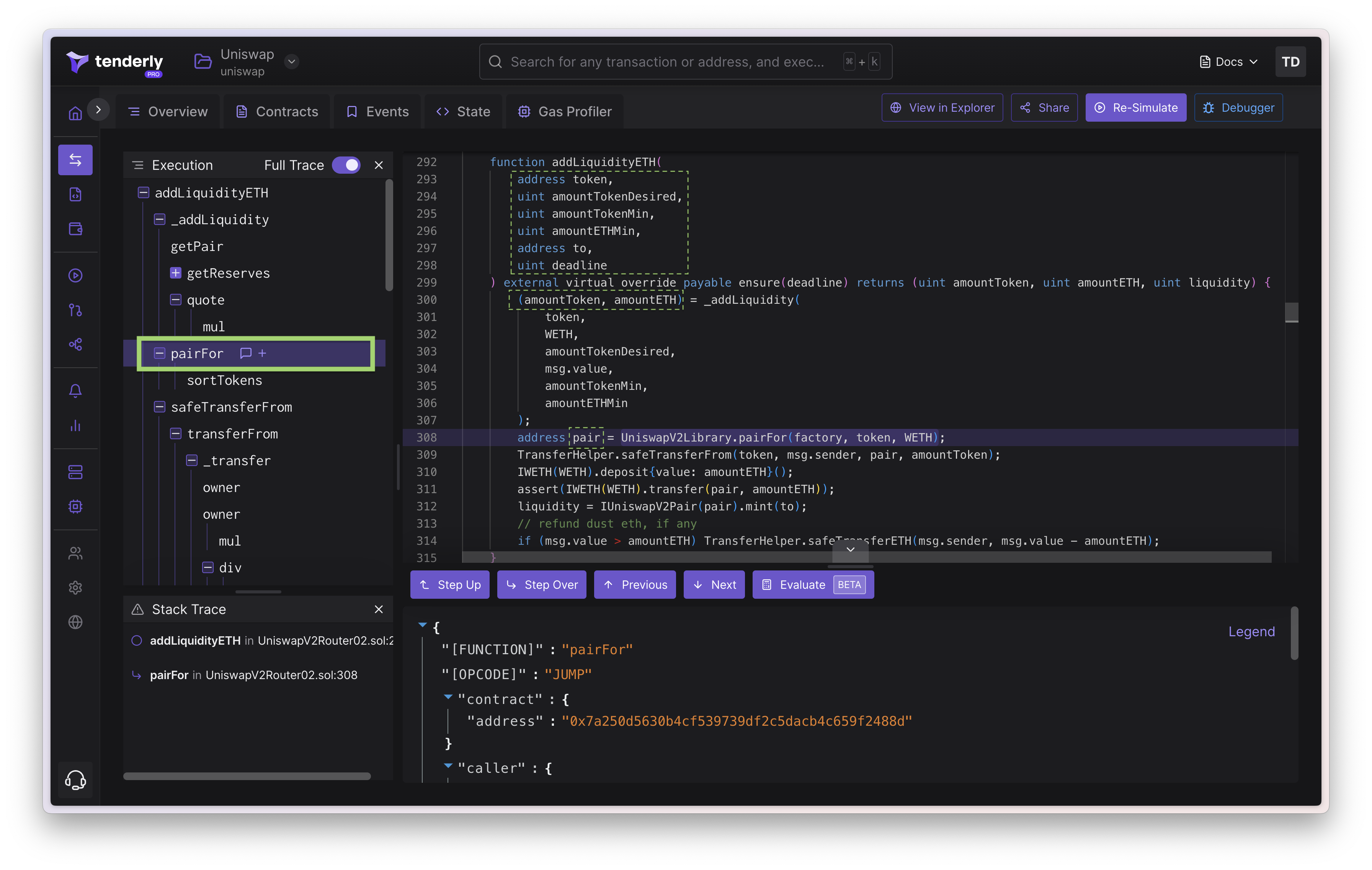 Debugger + expressions visible for Eval