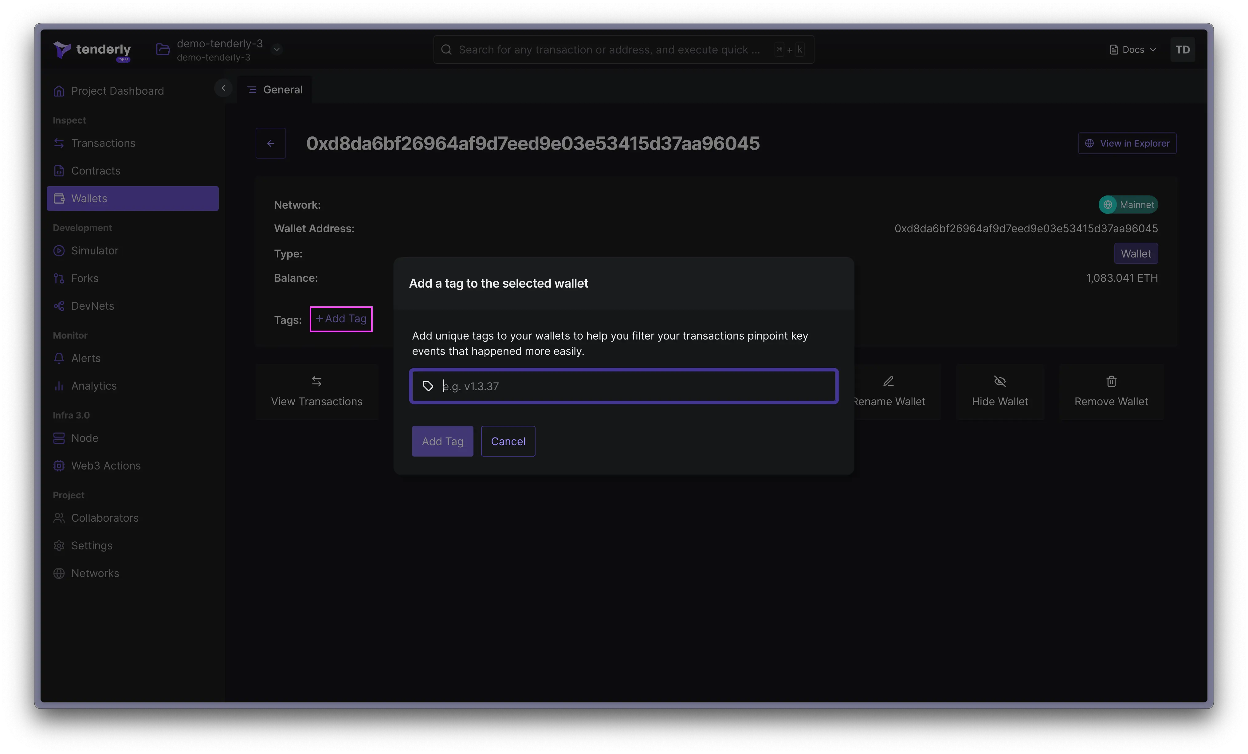 Add wallet