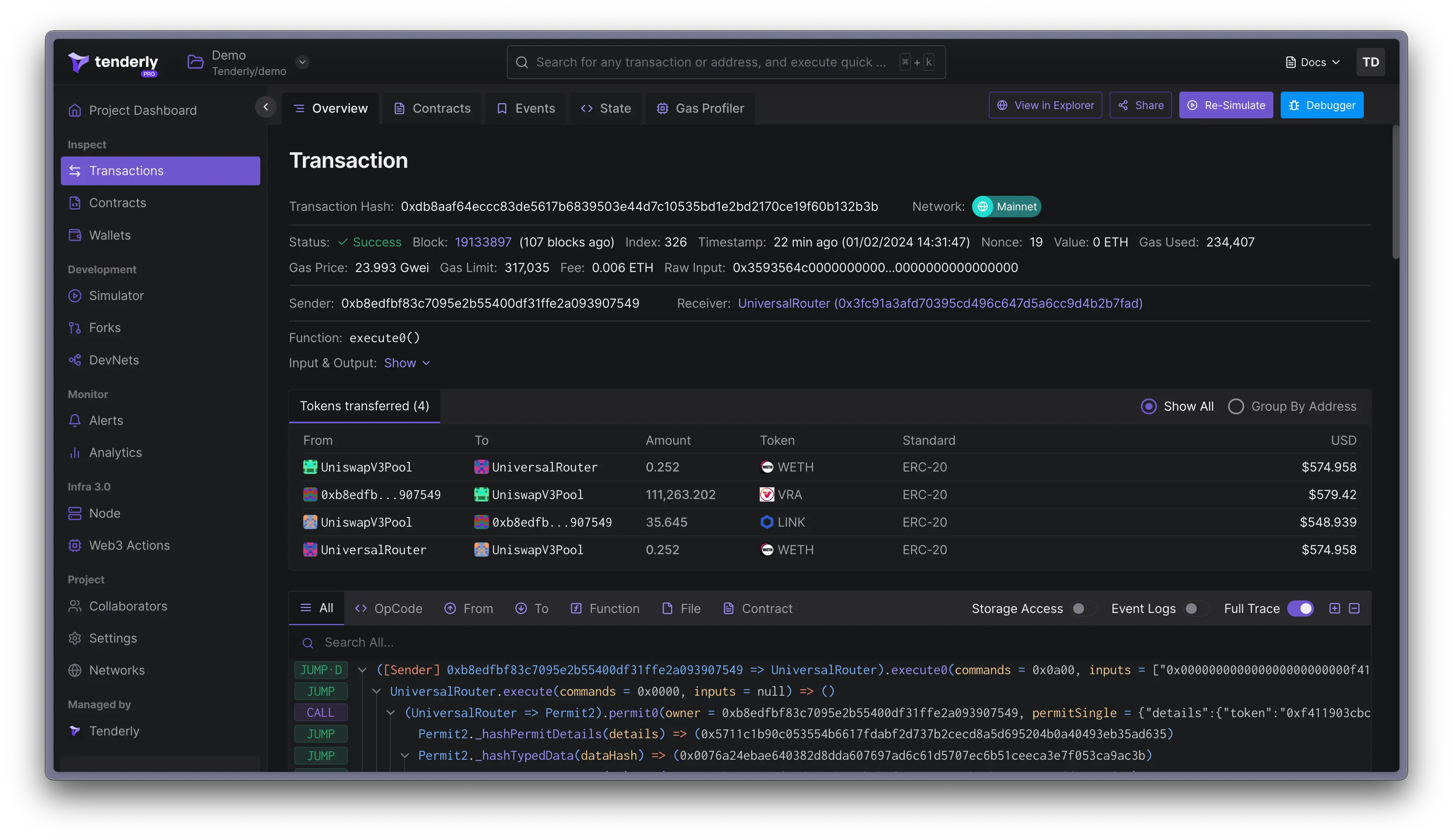 Transaction Overview